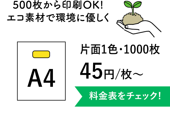 環境にやさしいエコ素材のオリジナルポリ袋